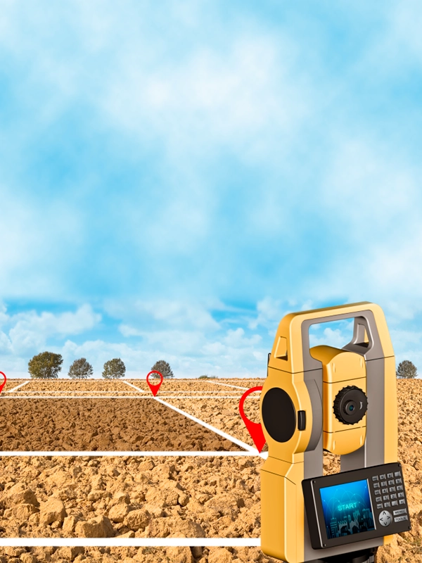 Ilustración de Terreno con hitos y amojonamientos